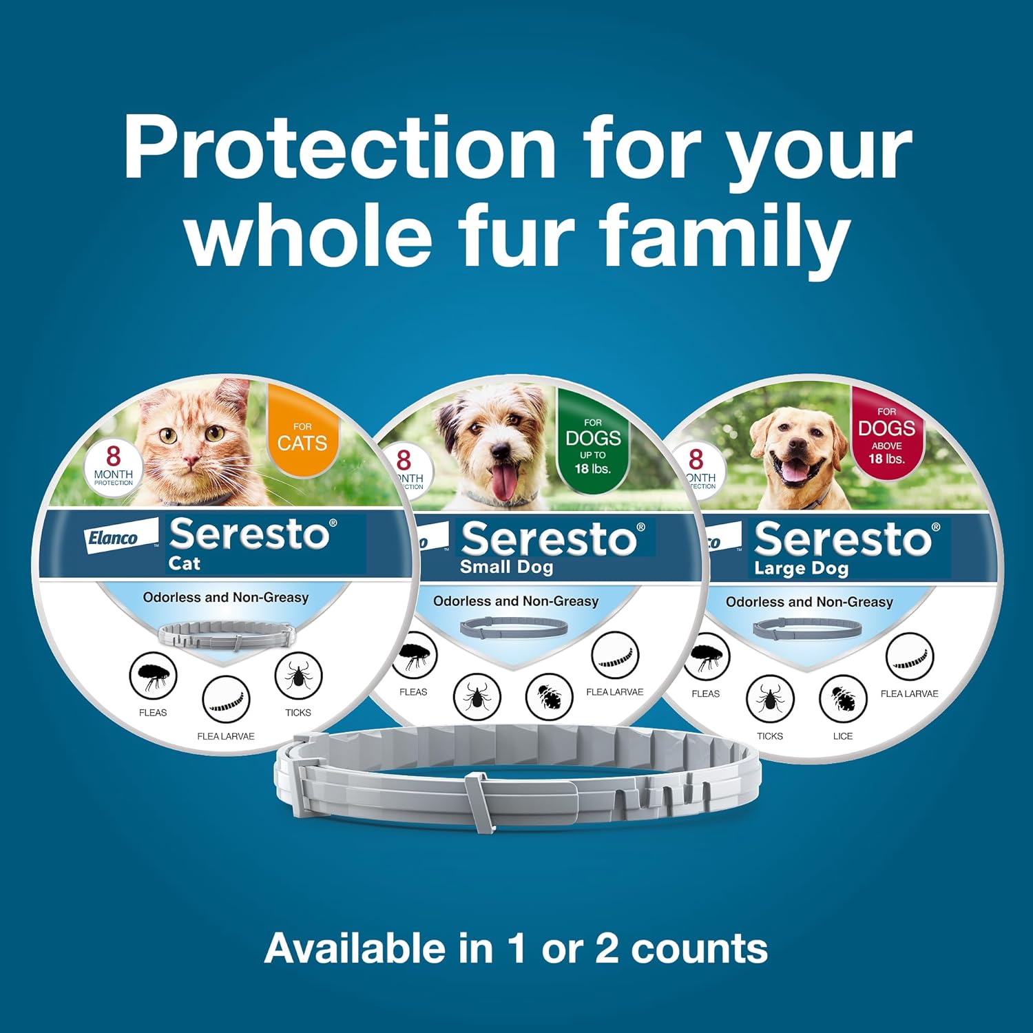 Seresto Flea & Tick Collar For Dogs Over 18 lbs., Treatment & Prevention, Vet-Recommend, 8 Month Protection - Image 9