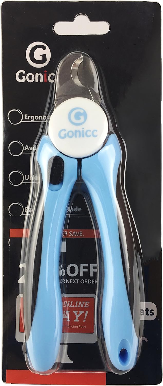 gonicc Dog & Cat Pets Nail Clippers and Trimmers - with Safety Guard to Avoid Overcutting, Free Nail File, Razor Sharp Blade - Professional Grooming Tool for Pets (for Medium to Small Dogs) - Image 6