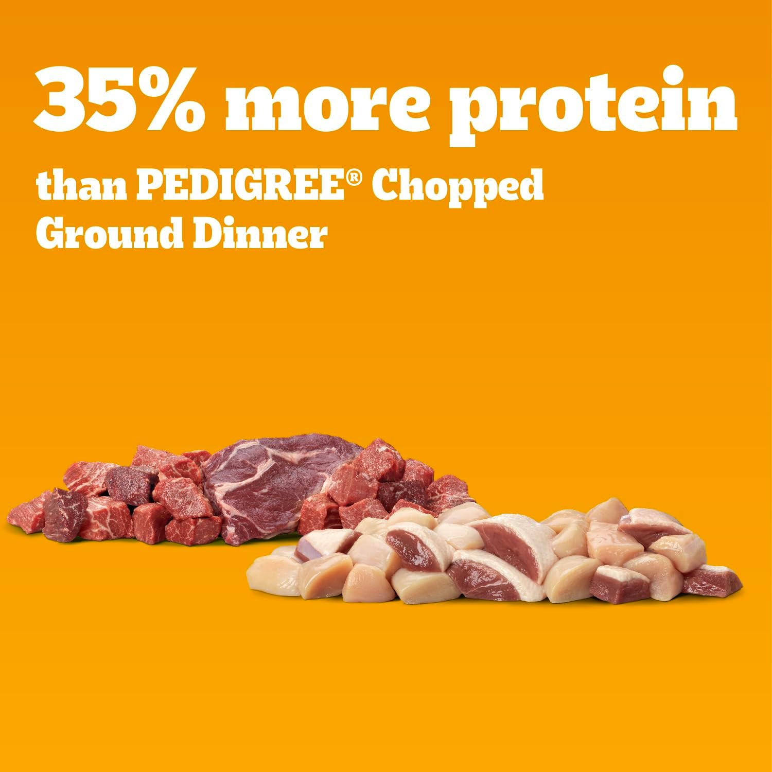 Pedigree High Protein Wet Dog Food, Adult Soft Canned Dog Food Variety Pack, Chicken Duck & Beef Bison Flavor, 13.2 oz. Cans, 12 Count - Image 3