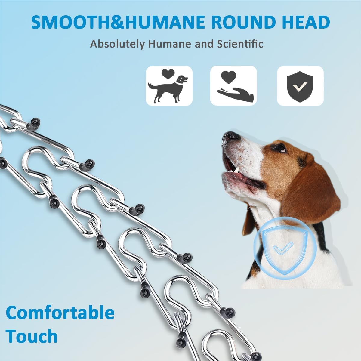 Prong Collar for Dogs, Dog Training Collar, Adjustable Size Dog Pinch No Pull Collar with Quick Release Buckle for Small Medium Large Dogs(Packed with Two Extra Links) - Image 5
