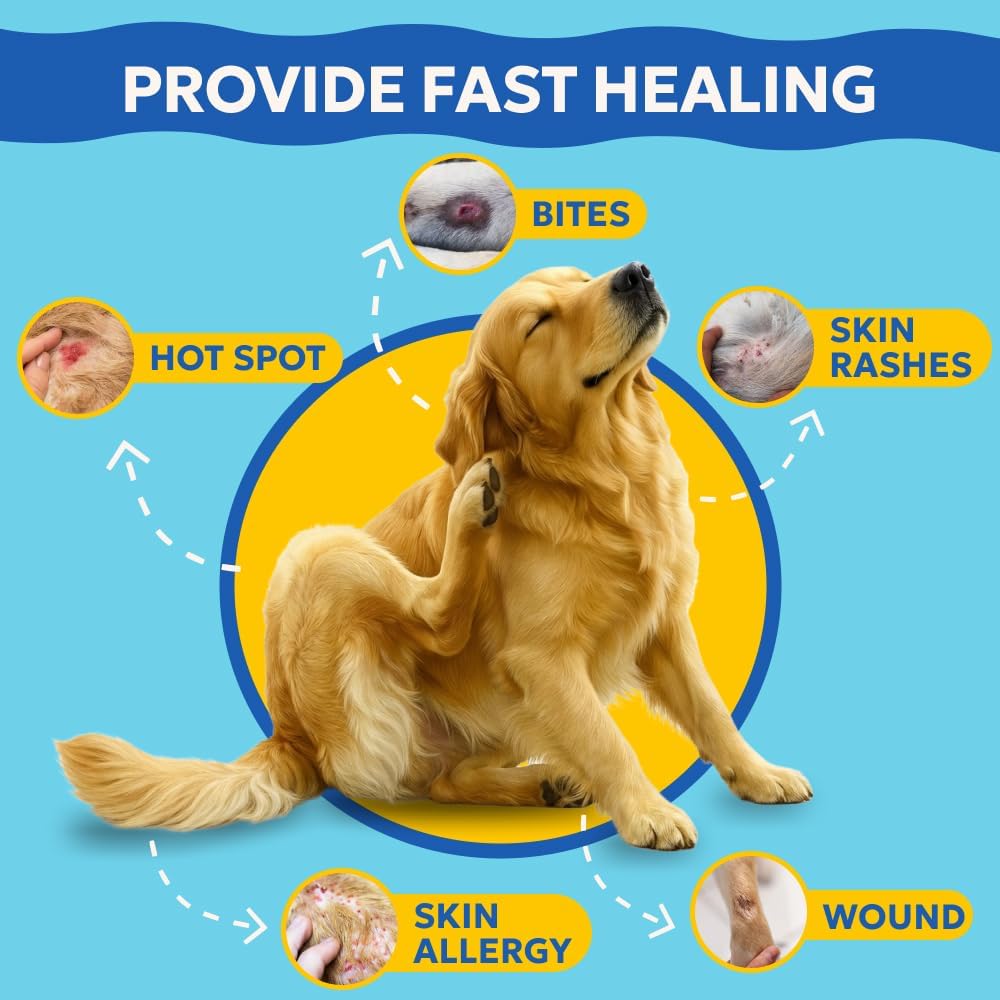 Forticept Dog Wound Care Blue Butter Gel, Hot Spot Treatment for Dogs, Itch Relief, Moisturizing, Prevents Infection, Scratches & Skin Ulcers, Cracked Paw Pads Gel, 3 Ounces (3 OZ) - Image 2