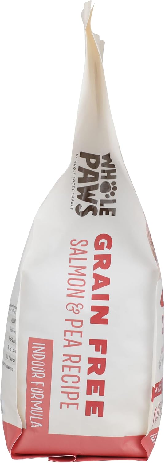 Whole Paws, Grain-Free Dry Cat Food, Salmon & Pea Recipe, Enhanced with Fiber & Prebiotics, Indoor Formula, 3.5 lb - Image 5