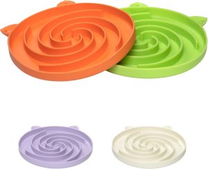 Bifeaw Slow Feeder Cat Bowl, Easy t...