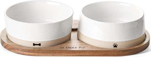 LE TAUCI PET Ceramic Dog Bowls for ...