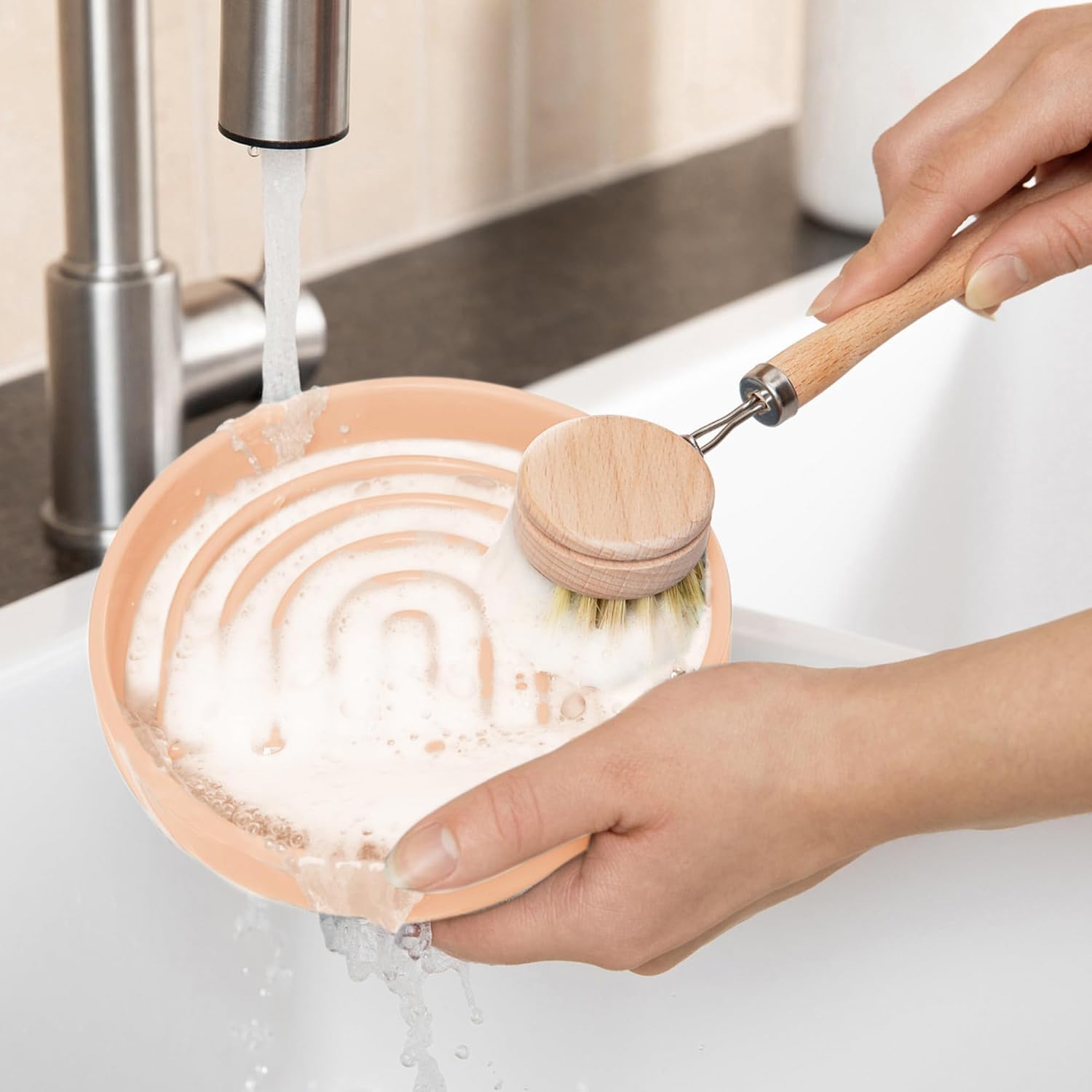 Should We Go? Slow Feeder Dog Bowls - Medium Size Silicone Slow Eating Dog Bowl for Puppies & Dogs with Suction Cup -Dishwasher-Safe, Lick Mat Design, Reduces Gulping,for All Breeds,7.5”x1.5”- Blush - Image 7