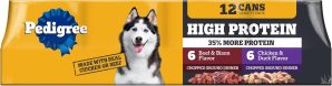 Pedigree High Protein Wet Dog Food,...