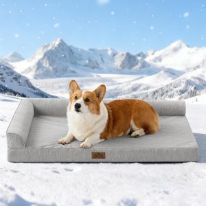 COZY KISS Cooling Dog Bed, Orthoped...