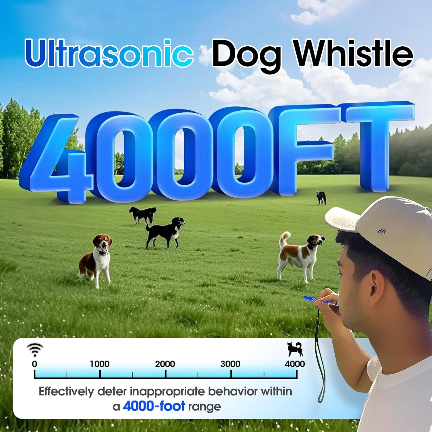 KIVORA 4 Pack Dog Whistle to Stop Barking Neighbors Dog,304 Stainless Steel Adjustable Ultrasonic Silent Dog Training Whistle for Recall & Bark Control,Professional Whistle Suitable for All Dogs - Image 8
