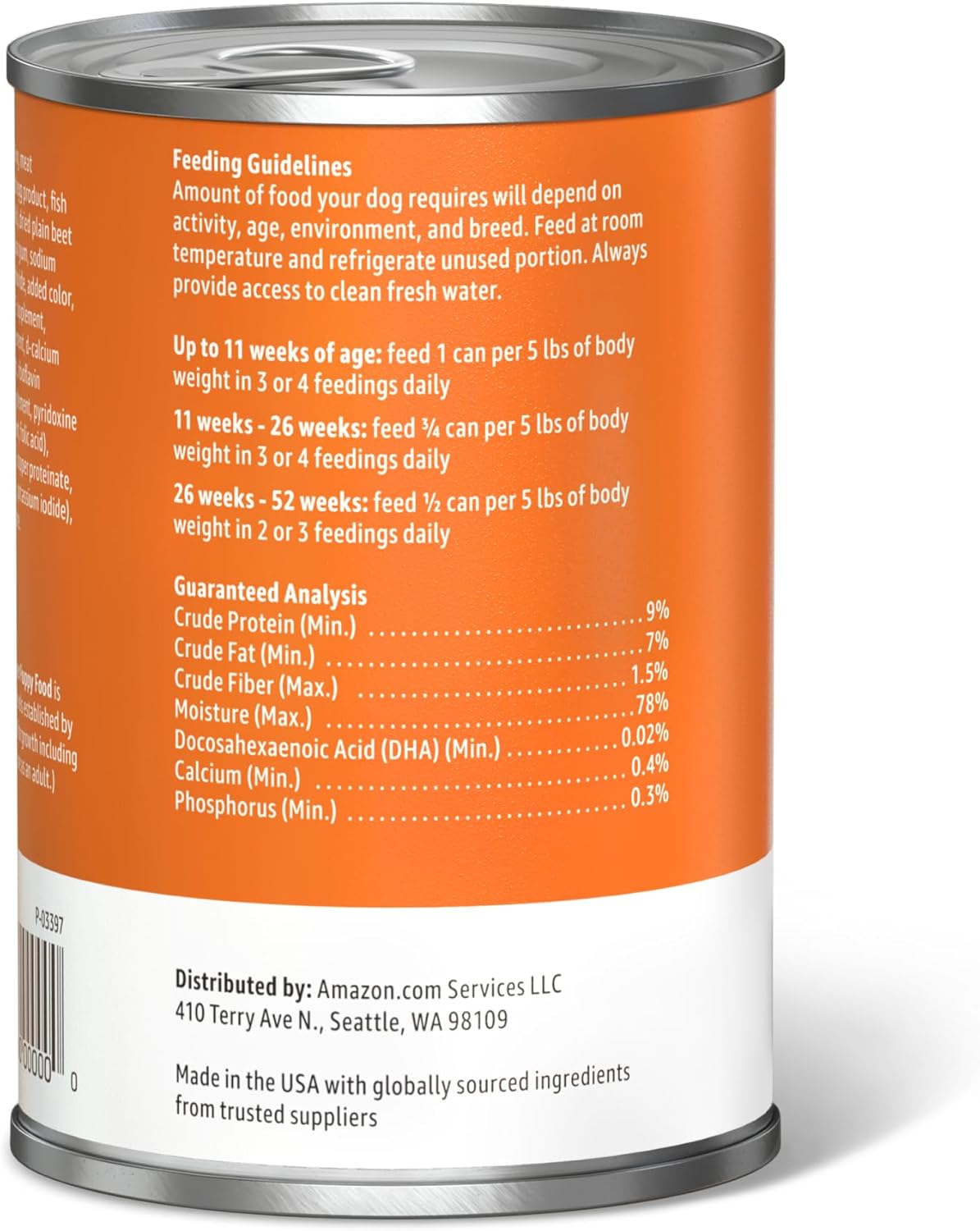 Amazon Basics Puppy Chopped Ground Dinner Canned Dog Food, with Chicken & Beef, 13.2oz (Pack of 12) - Image 6
