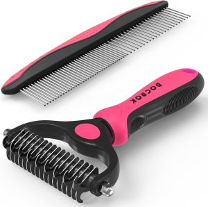 Docrok Pet Grooming Brush & Co...