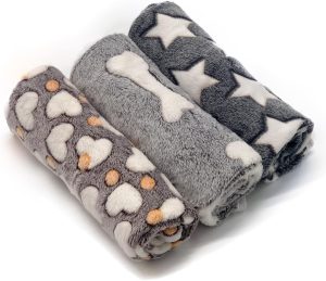 1 Pack 3 Puppy Blankets Super Soft ...