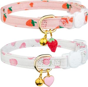 2 Pack Cotton Breakaway Cat Collar ...