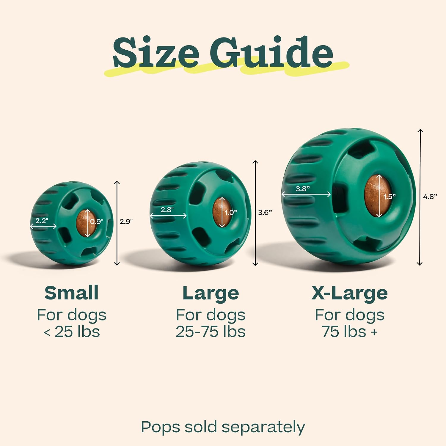 WOOF Pupsicle - Long-Lasting Interactive Dog Ball Toy to Keep Your Pup Busy and Distracted - Safe for Dogs - Low-Mess Design - Dog Toys for Medium and Large Dogs 25-75 lbs - Image 6