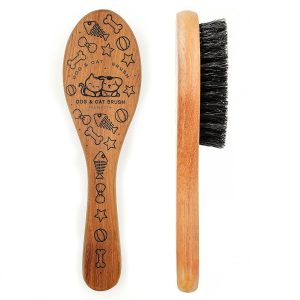 Pet Soft Brush with Wood Handle and...