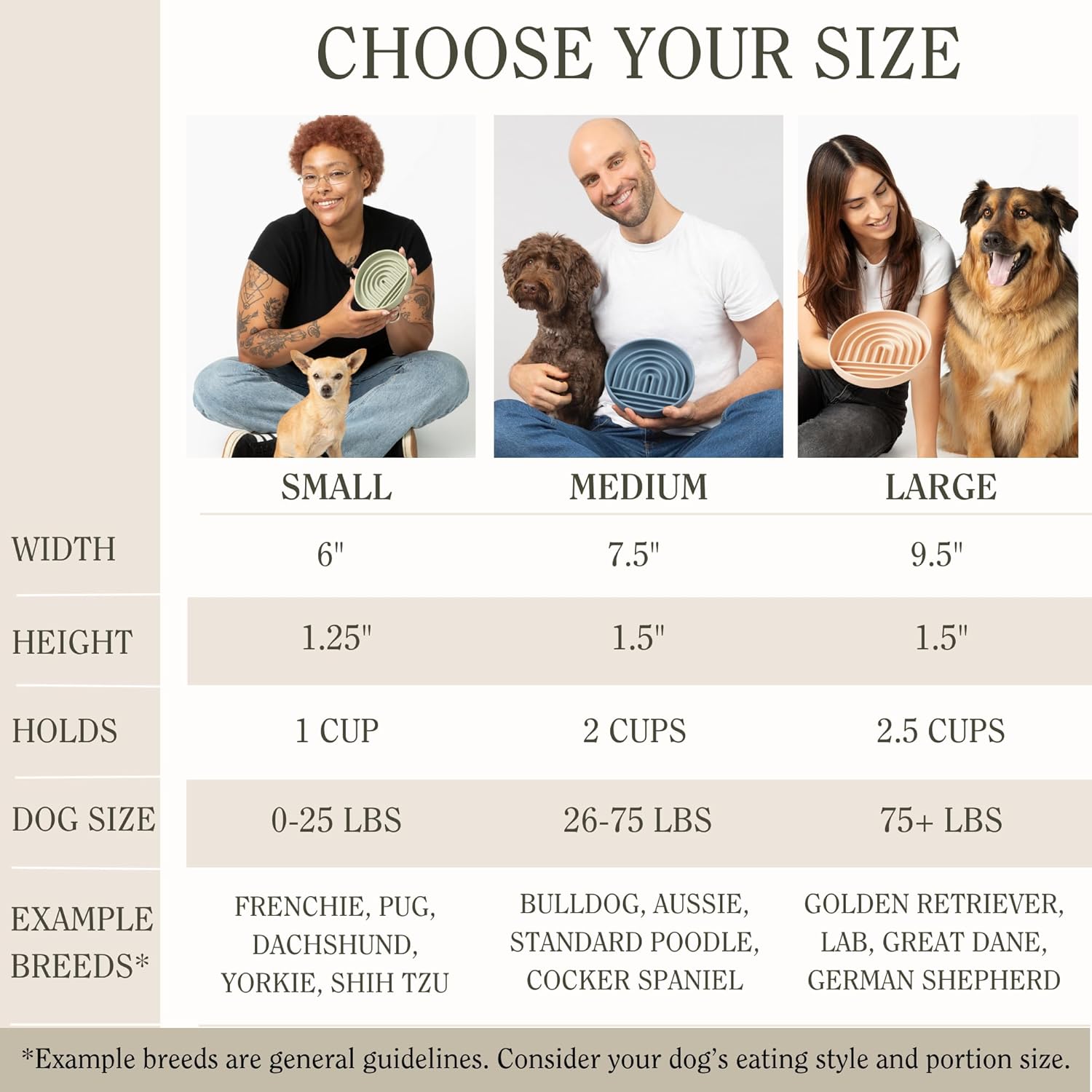 Should We Go? Slow Feeder Dog Bowls - Medium Size Silicone Slow Eating Dog Bowl for Puppies & Dogs with Suction Cup -Dishwasher-Safe, Lick Mat Design, Reduces Gulping,for All Breeds,7.5”x1.5”- Blush - Image 9