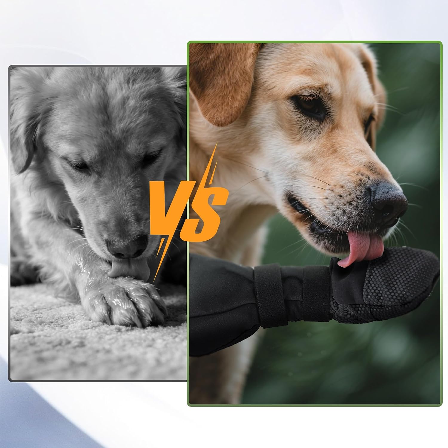 Dog Paw Wound Recovery Boot, Lick-Proof Protection, Non-Slip Pet Shoe with Self-Adhesive Strap, Soft Protector for Medium to Large Dogs (L) - Image 4