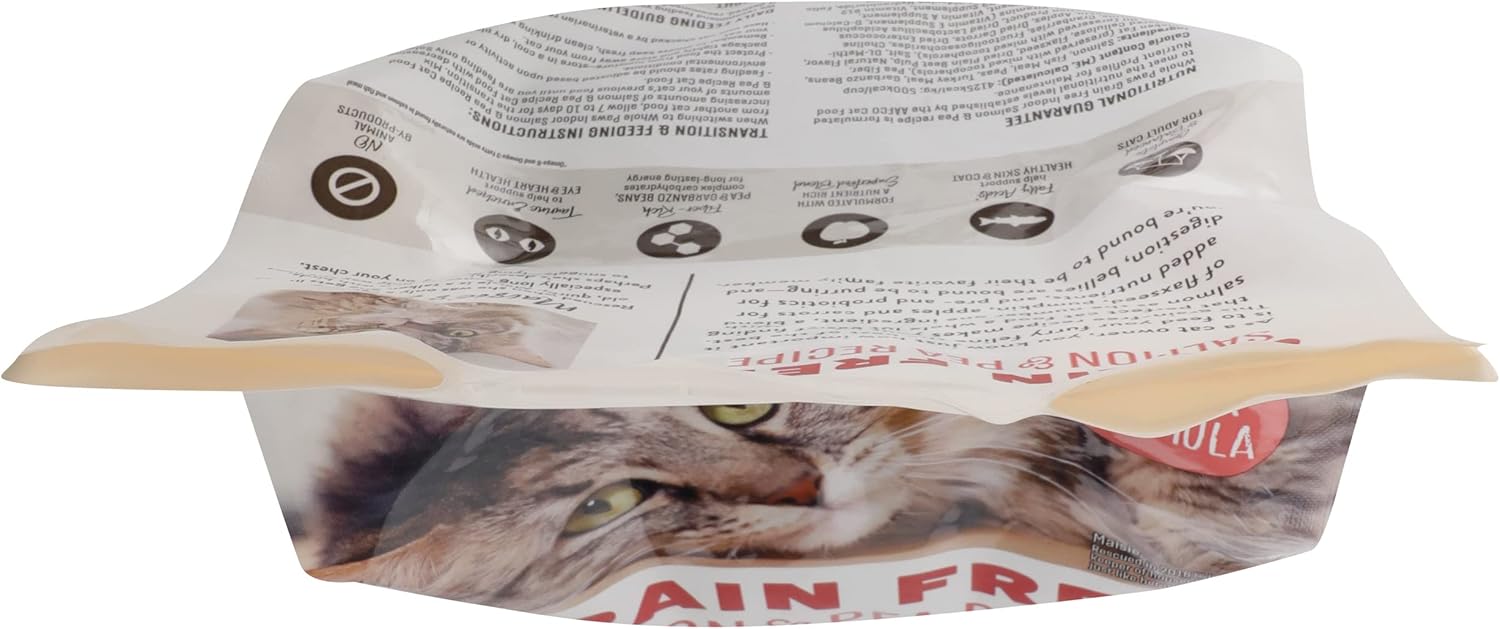 Whole Paws, Grain-Free Dry Cat Food, Salmon & Pea Recipe, Enhanced with Fiber & Prebiotics, Indoor Formula, 3.5 lb - Image 3