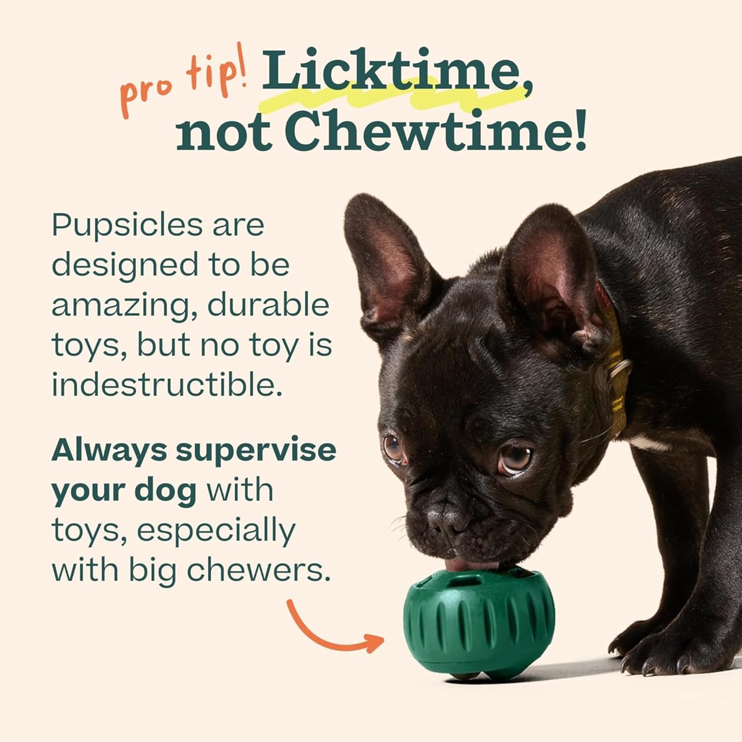 WOOF Pupsicle - Long-Lasting Interactive Dog Ball Toy to Keep Your Pup Busy and Distracted - Safe for Dogs - Low-Mess Design - Dog Toys for Medium and Large Dogs 25-75 lbs - Image 5