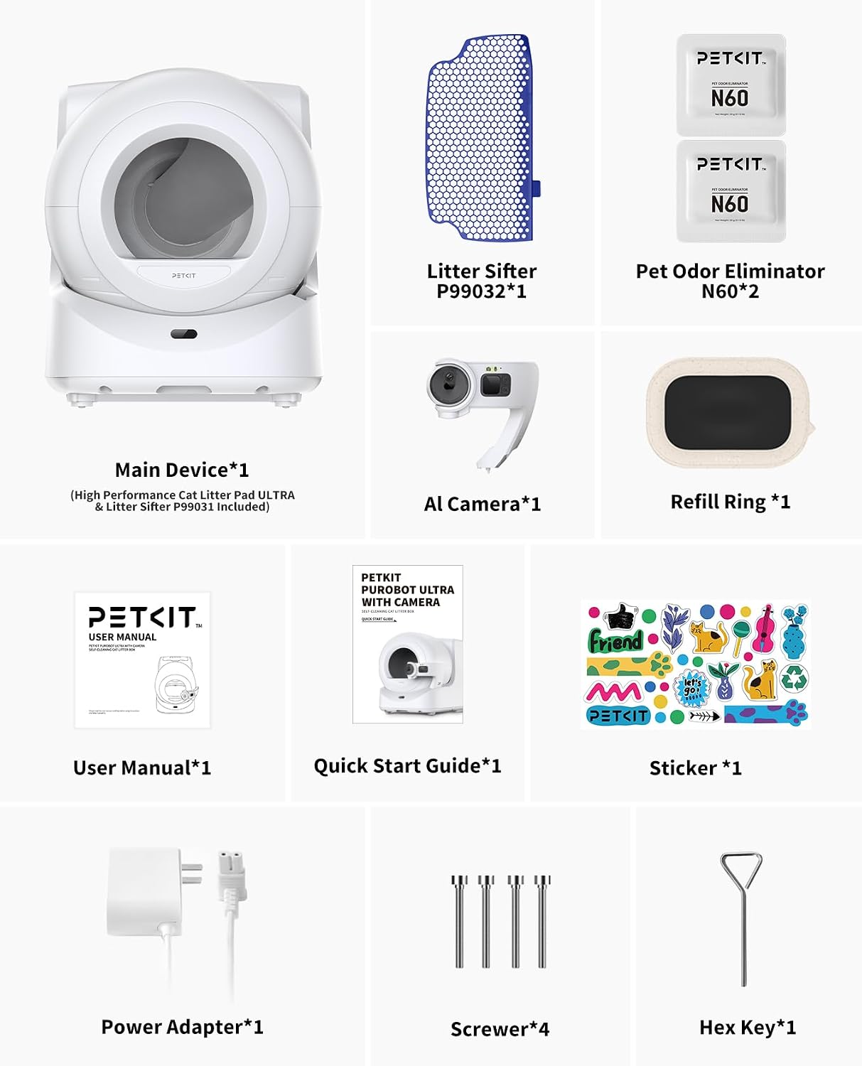 PETKIT Purobot Ultra Auto Waste Packing & Multi-Cat Toilet Behavior Ai Camera Tracking Automatic Self-Cleaning Cat Litter Box, Smart Robot with 5G WiFi App Control&Integration Safety&Odor Free - Image 7
