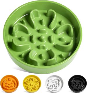 LE TAUCI Slow Feeder Dog Bowls Cera...