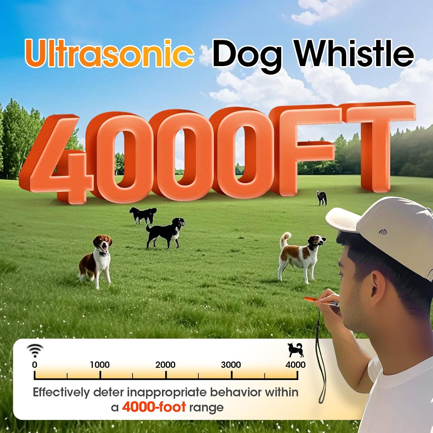KIVORA 4 Pack Dog Whistle to Stop Barking Neighbors Dog,304 Stainless Steel Adjustable Ultrasonic Silent Dog Training Whistle for Recall & Bark Control,Professional Whistle Suitable for All Dogs - Image 8
