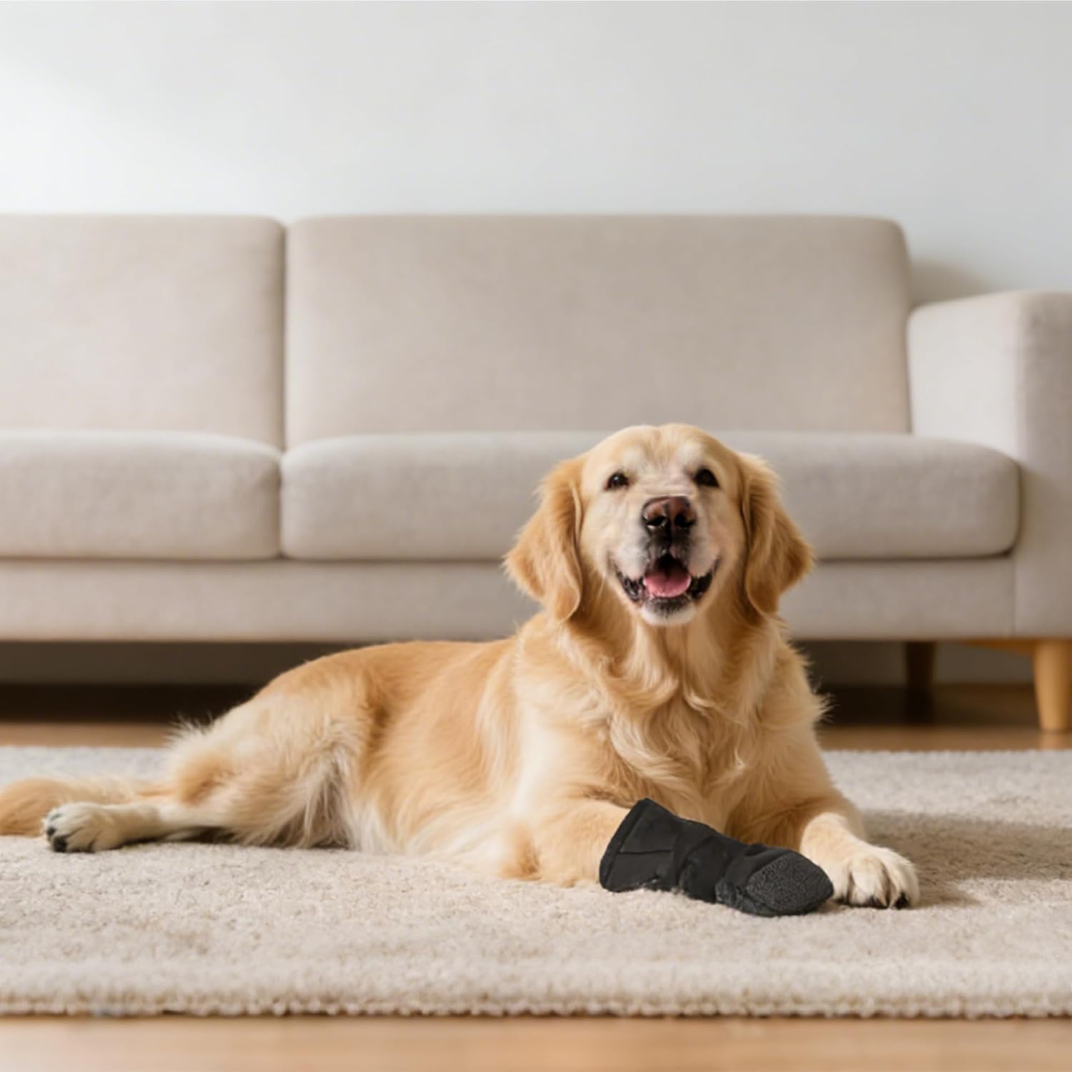 Dog Paw Wound Recovery Boot, Lick-Proof Protection, Non-Slip Pet Shoe with Self-Adhesive Strap, Soft Protector for Medium to Large Dogs (L) - Image 6