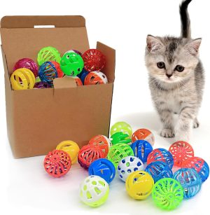 Cat Jingle Balls Toys, 24 Pcs Bell ...