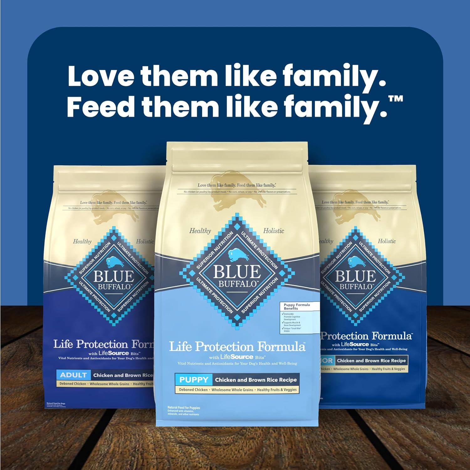 Blue Buffalo Life Protection Formula Chicken & Brown Rice Puppy Dry Dog Food with DHA & ARA, Supports Immunity with Antioxidant-Rich LifeSource Bits, Promotes Healthy Muscles & Strong Bones, 5 lbs. - Image 9