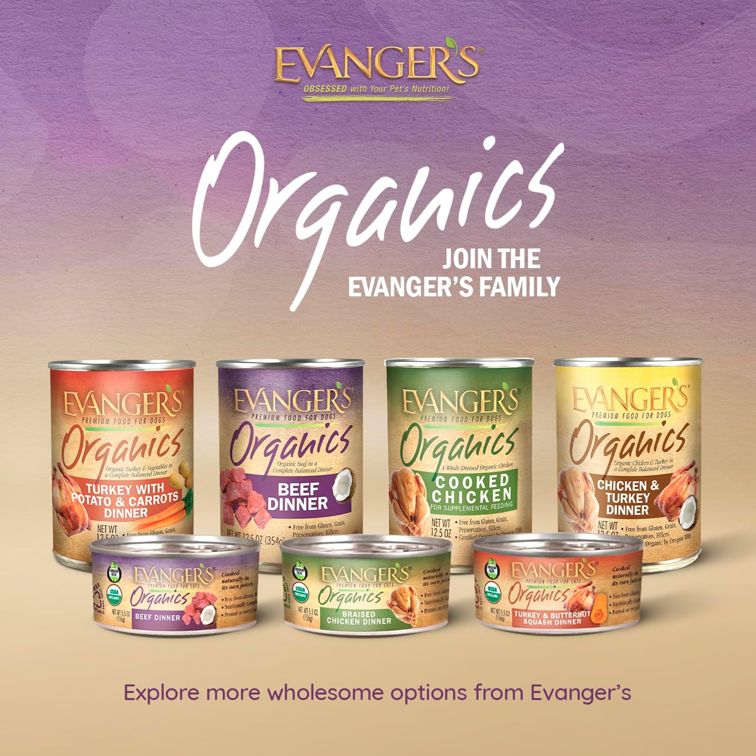Evanger's Organics Beef Dinner for Dogs – 12 Count, 12.5 oz Each – Qualified Organic, Grain Free, GMO Free – Nutrient-Dense Recipe with Organic Vegetables – Wet Dog Food - Image 8