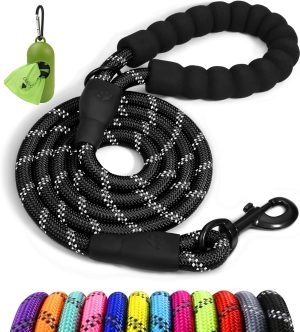 Taglory Rope Dog Leash 6 FT with Co...