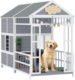 PawHut Dog House Outdoor Indoor, 79...