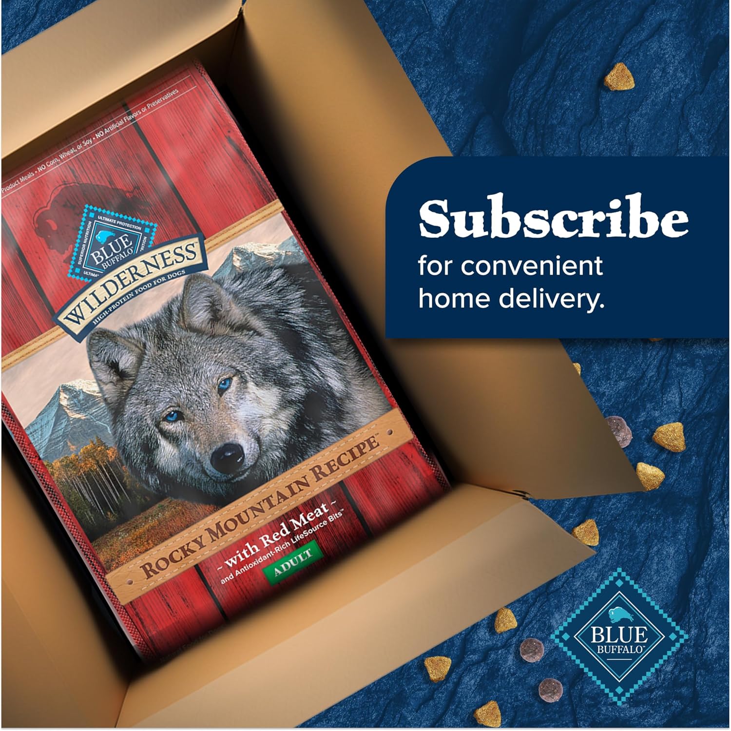 Blue Buffalo Wilderness Rocky Mountain Recipe Adult Dry Dog Food with Red Meat & Wholesome Grains, 34g Protein, Vibrant Energy for an Active Life, Made with Natural Ingredients, 4.5 lbs. - Image 12