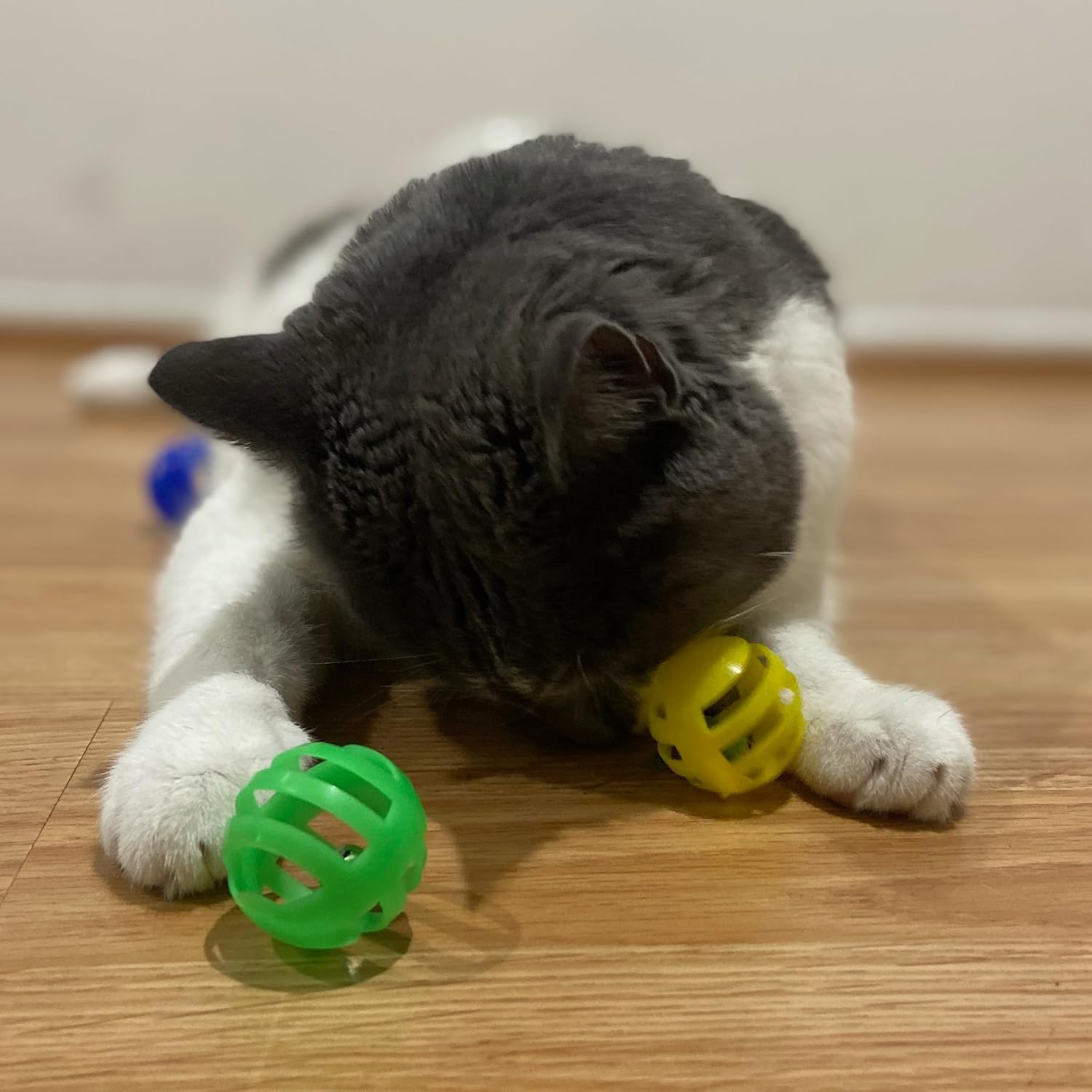 SPOT Slotted Balls Cat Toy - Interactive Cat Toys for Indoor Cats to Chase, Hunt and Stimulate - Jingle Bell Inside for Sound When Batted Around - Safe and Non-Toxic - 1.5" Assorted 4-Pack - Image 9