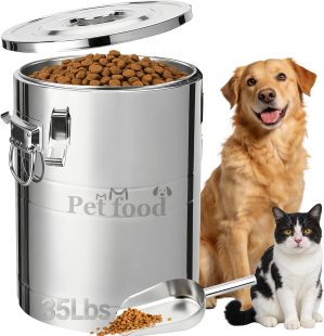 Newget 35 Lbs Stainless Steel Dog F...