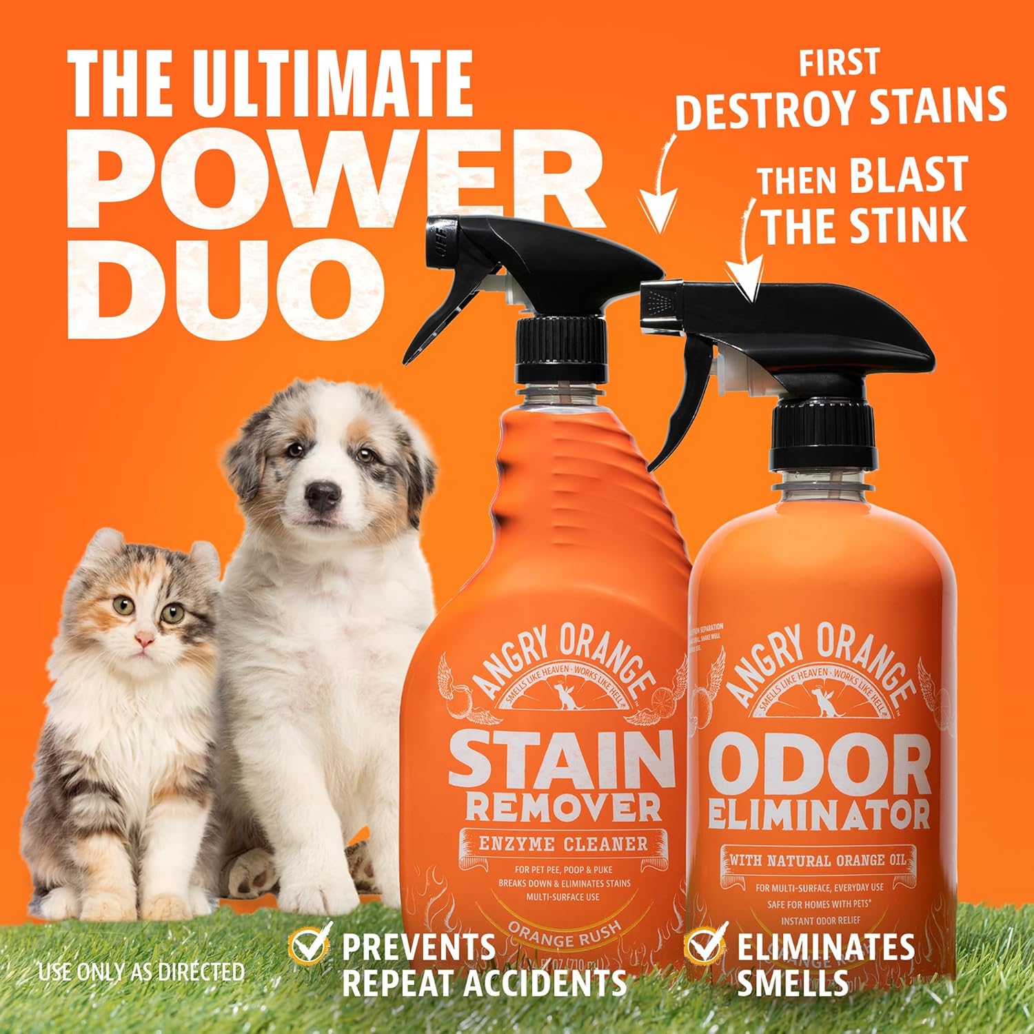 ANGRY ORANGE Pet Odor Eliminator for Dog and Cat Urine, Carpet Stains, and Strong Smells – NEW Orange Rush Scent – Citrus Cleaner with Natural Orange Oil – 24 oz - Image 8