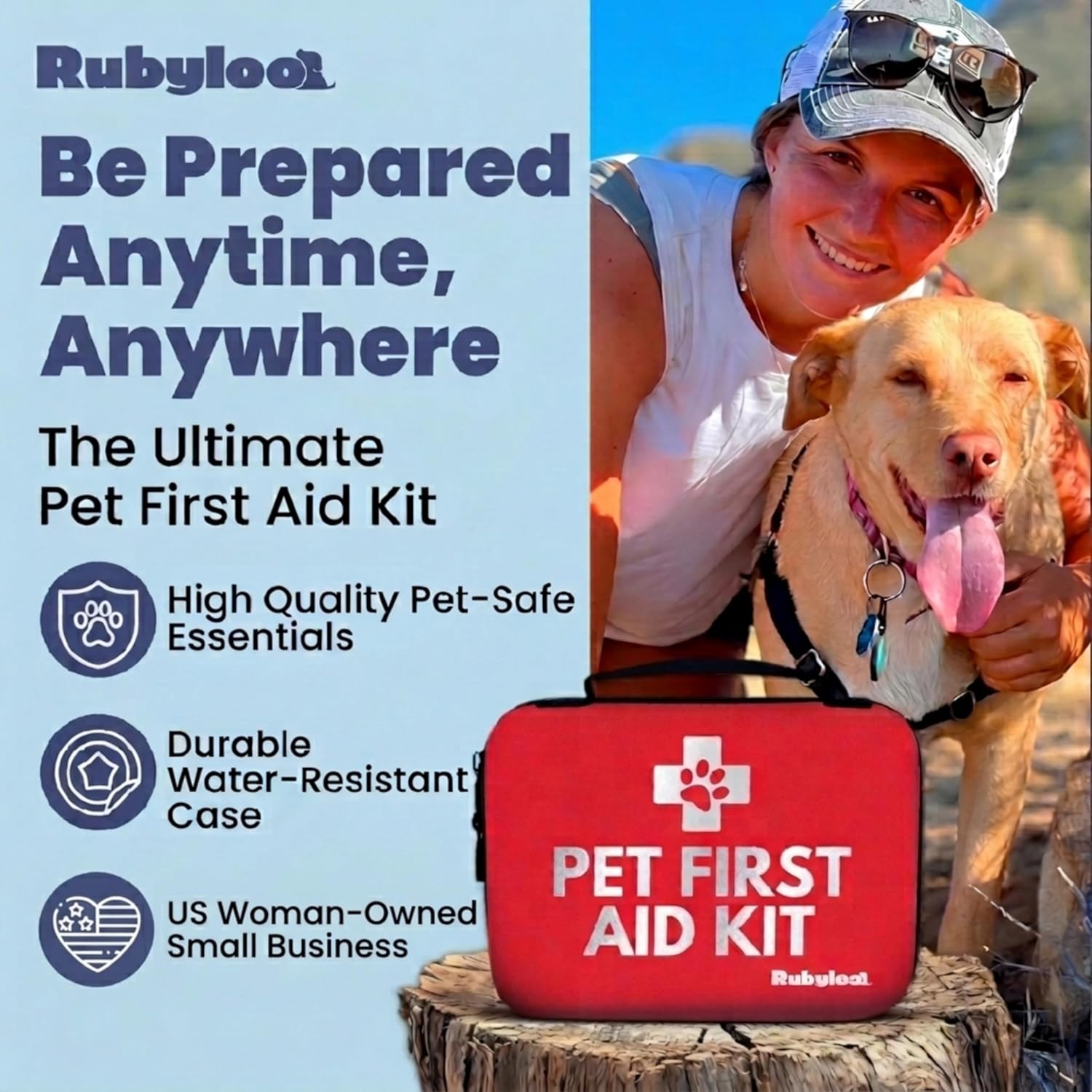 Dog First Aid Kit - Vet Approved Emergency Supplies - Pet First Aid Kit Guide, Tick Remover, Slip Leash & Medical Essentials for Home, Camping, Car, RV, Travel (Essential Pack) - Image 5