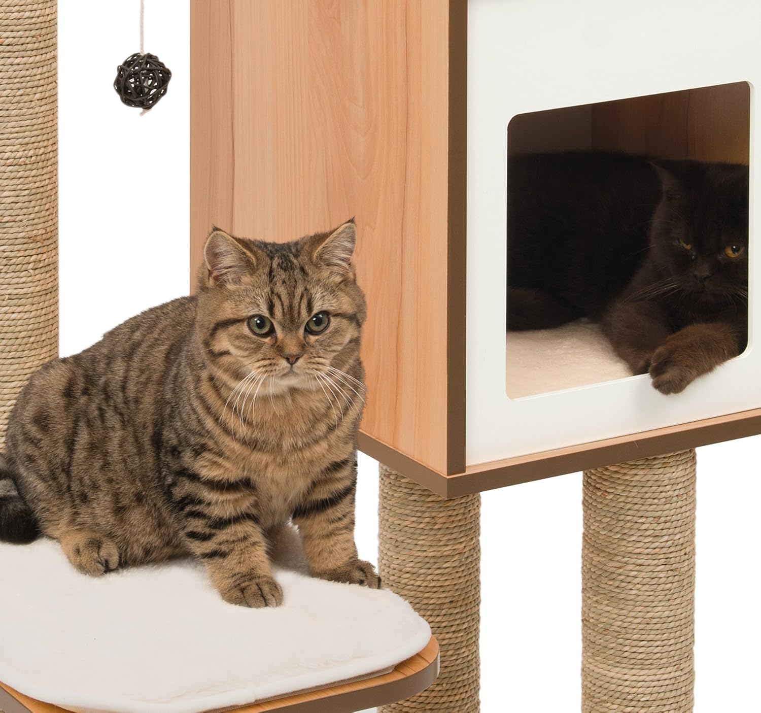 Vesper Cat Tree, High Base, Walnut, 52045 - Image 8