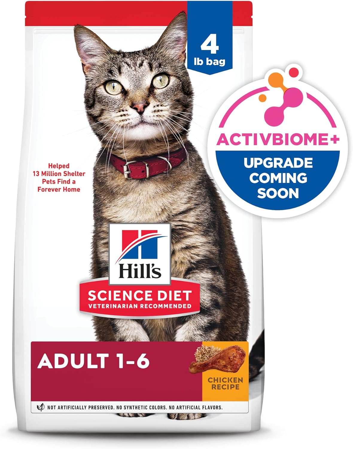 Hill's Science Diet Adult 1-6 Dry Cat Food, Chicken, 4 lb. Bag - Image 14