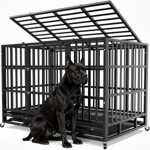 Hiwokk 48 Inch Heavy Duty Dog Crate...