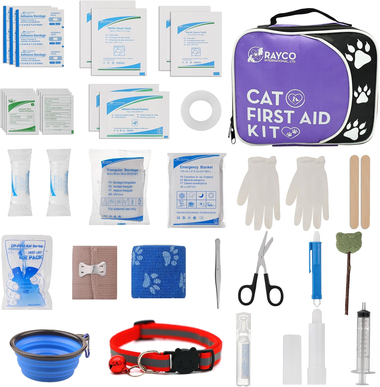 Pet First Aid Kit for Cats & Kittens – Compact Emergency Kit for Cat Owners, Home, Car, Travel & Outdoor Use - Image 6