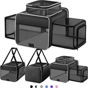 Top and 2 Sides Expandable Cat Carr...