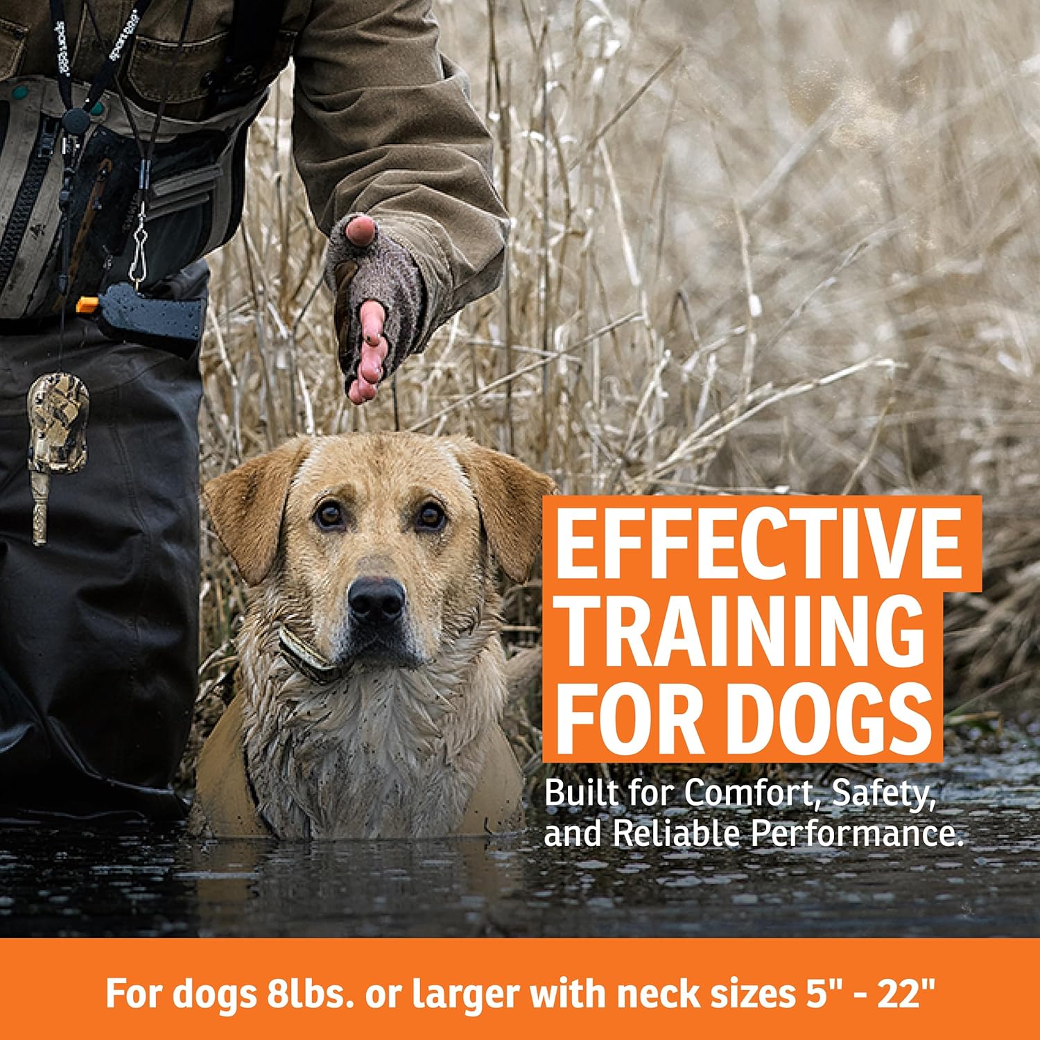 SportDOG WetlandHunter 425X Remote Trainer - Reliable Off-Leash Control - Rechargeable - Waterproof DryTek Technology - Adjustable Training Collar - Camouflage - 500-Yard Range, 1 Collar - Image 3