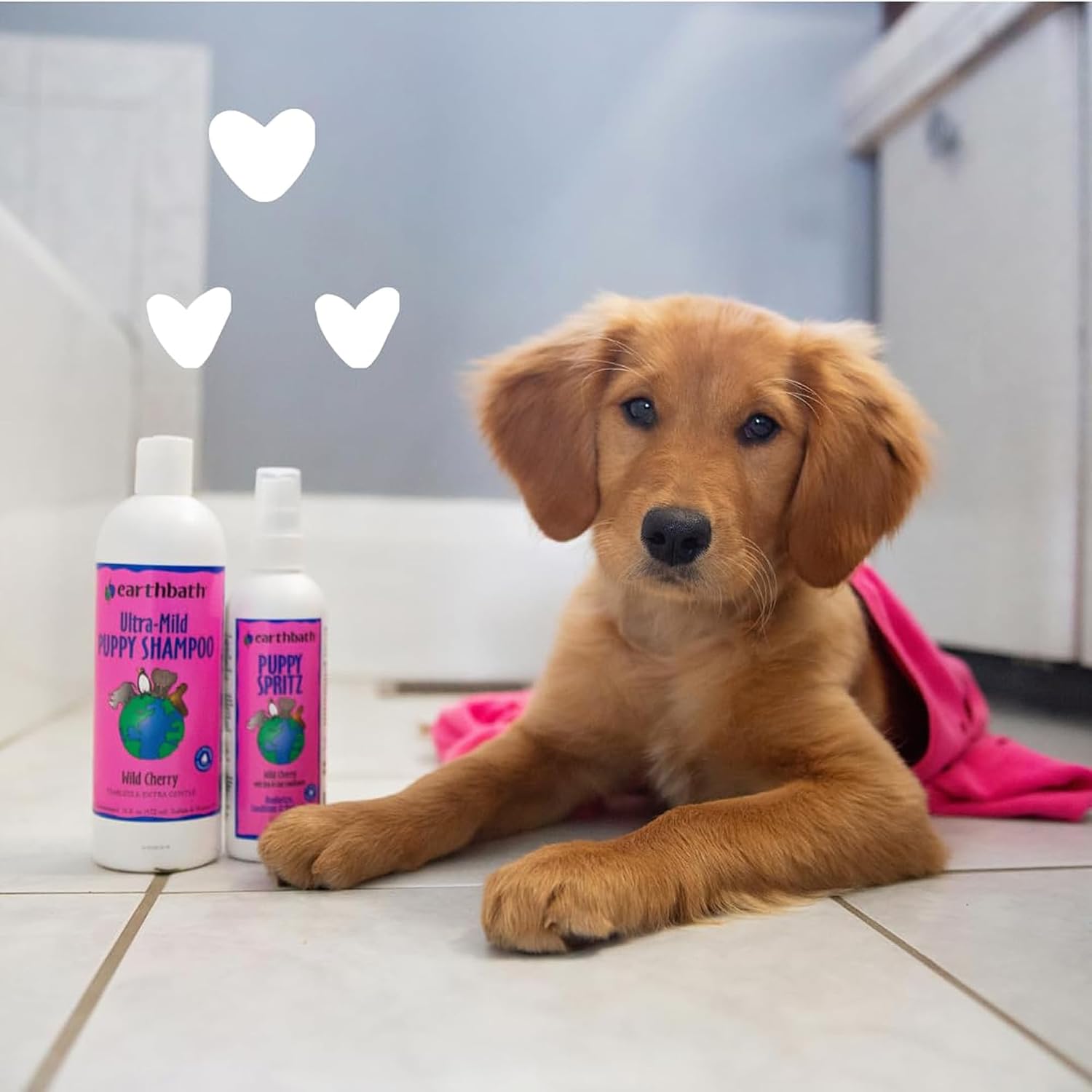 earthbath Wild Cherry 3-in-1 Puppy Deodorizing Spritz, 8 Oz (1 Pack) | Dog Odor Eliminator for Strong Odor, Cruelty-Free Dog Cologne, Wash Spray, Made in USA, Bathing Supplies - Image 4
