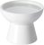 LoeJan Elevated Cat Food and Water Bowls Set, Extra Wide and Raised Ceramic Bowls, Anti-Vomit Whisker-Free Pressure Cat Feeder for Kittens to Adult Cats and Small Dogs (White, Water Bowl)