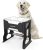 2.4 Gallon Elevated Large Dog Water Bowl,14″ Raised Stainless Steel Bowl with Stand for Large Breed, Full Metal Dog Feeding Station for Relief Joint Pressure, Easy Clean for Indoor & Outdoor Uses