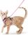 rabbitgoo Cat Harness and Leash Set, Escape Proof Kitten Harness for Safe Outdoor Walks, Soft Breathable Adjustable Vest with Reflective Strips for Kittens and Small Cats, Pink, Xs