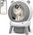 Self Cleaning Litter Box for Multiple Cats, 15L Large Automatic Litter Box with Smart APP Control, 35dB Ultra-Quiet Self-Cleaning Cat Litter Box, Dual Safety Infrared Sensors, Smell-Free, Gray-A