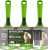 Evercare Pet Hair Lint Rollers All Purpose Use 100 Easy-Tear Sheets Per Roll Reusable Sticky Roller Pets Cat & Dog Hair Remover Contoured Handle For Furniture Clothing & Cars, Set of 3, Green