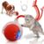 Rechargeable Smart Ball 2.0 Automatic Cat Toy – Interactive Cat Toys for Indoor Cats – Motion Activated Moving Cat Ball Toy, Self Rolling Interactive Dog Toys for Small Dogs with 3 Speed Modes [Red]
