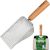 XBX Cat Litter Scoop with Holder – Metal Mesh Litter Scooper, Wooden Handle Fine Litter Scoop with Small Holes for Litter Box, Efficient Sifting and Easy Cleaning